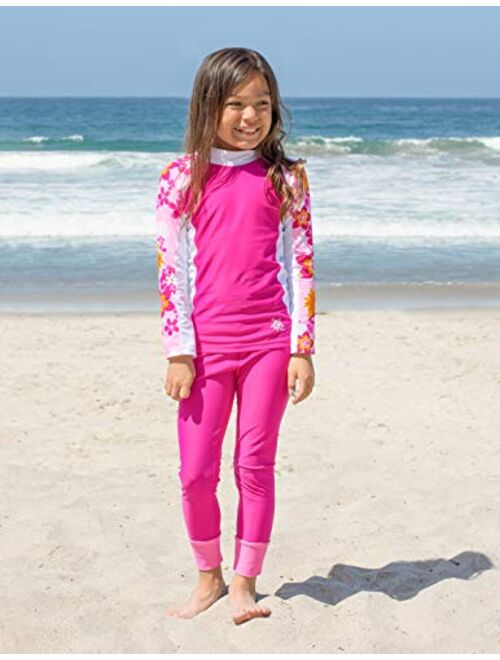 Tuga Girls Swim Leggings 1-14 Years, UPF 50+ Sun Protection Swim Bottom