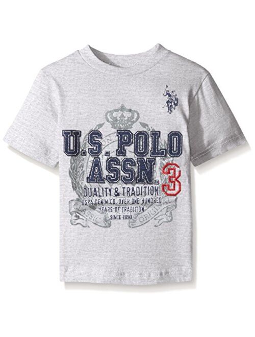 U.S. Polo Assn. Boys' Crew Neck Iconic Graphic Logo T-Shirt
