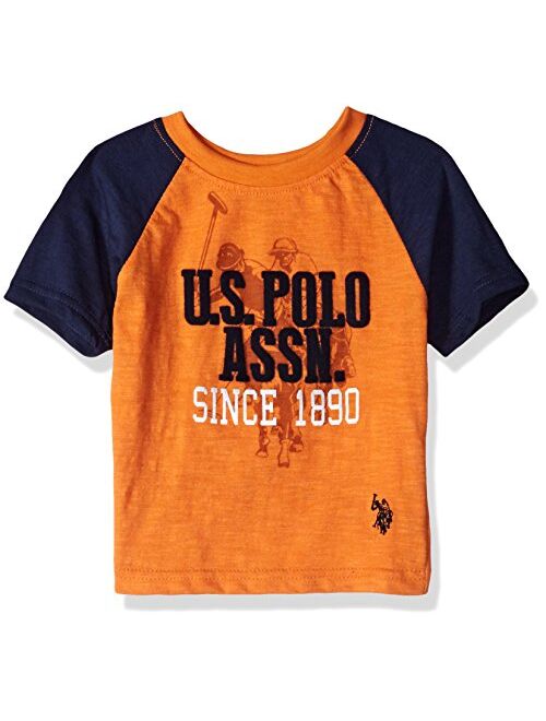 U.S. Polo Assn. Boys' Crew Neck Iconic Graphic Logo T-Shirt