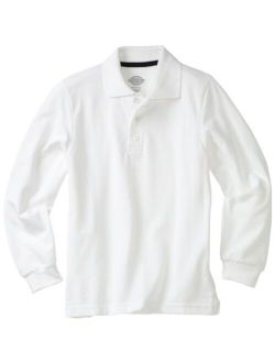 Big Boys' Long Sleeve Performance Polo