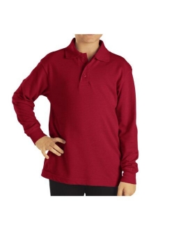 Big Boys' Long Sleeve Performance Polo