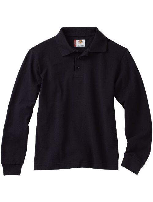 Dickies Big Boys' Long Sleeve Performance Polo