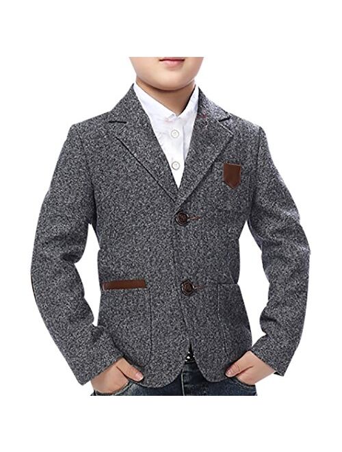 JiaYou Child Kid Boy Casual Slim Fit Outwear Coat Blazer Jacket