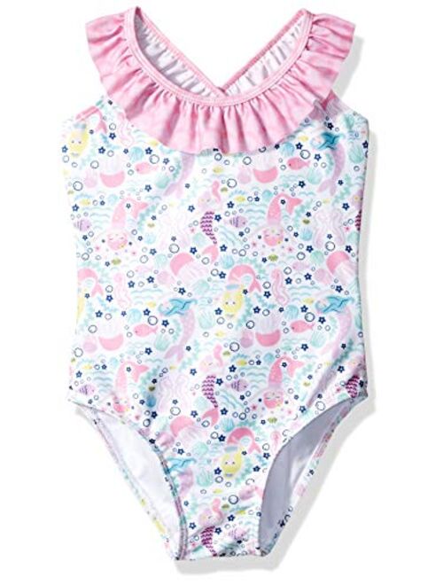 Flap Happy Girls' Toddler UPF 50+ Mindy Crossback Swimsuit