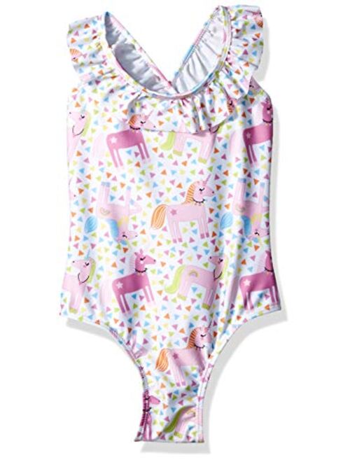 Flap Happy Girls' Toddler UPF 50+ Mindy Crossback Swimsuit