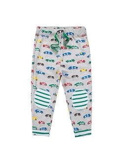 Jobakids Boys Cotton Pants Drawstring Elastic Sweatpants