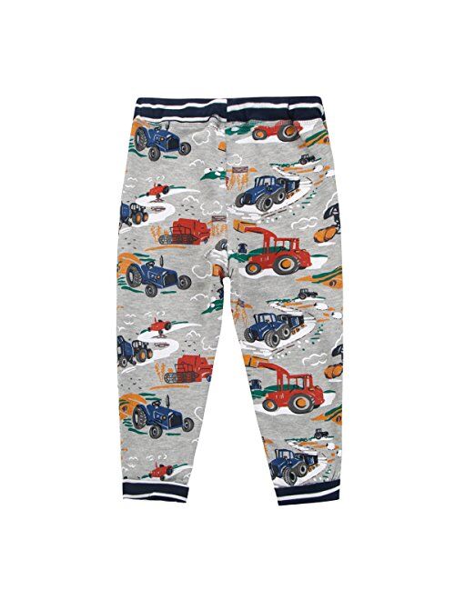 Jobakids Boys Cotton Pants Drawstring Elastic Sweatpants