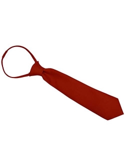 Johnnie Lene Boys Solid Satin Long Tie From Baby to Teen