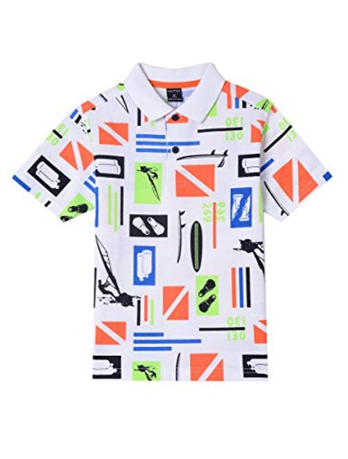 Nautica Boys' Short Sleeve Colorblock Deck Shirt