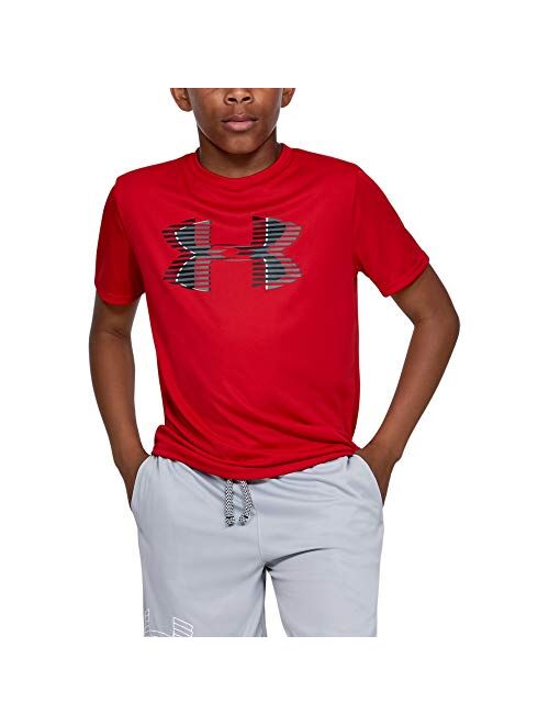 Under Armour Boys' Tech Big Logo Solid T-Shirt Short Sleeve