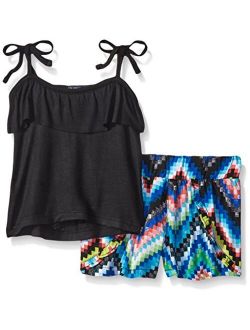 Girls' Knit Top and Short Set