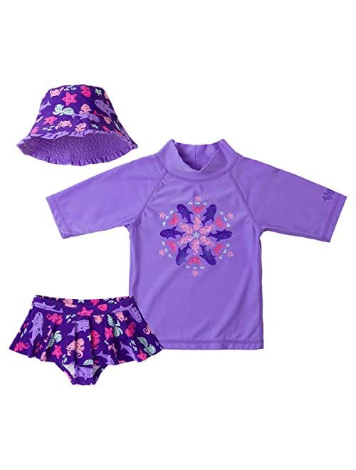 UV SKINZ Girls 3 Piece Swim Set