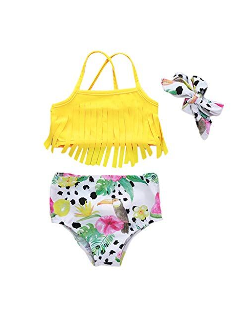 Buy Little Girls Bikini Sets for 0-24 Months,Jchen Baby Girls Swimsuits ...