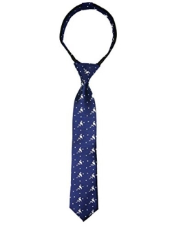 Boys' Pre-tied Woven Zipper Tie