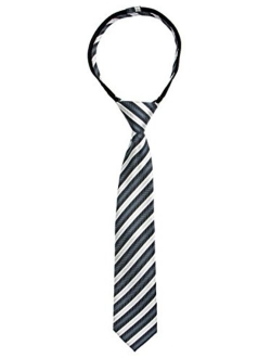 Boys' Pre-tied Woven Zipper Tie