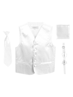 Boys 4pc Satin Formal Vest Set