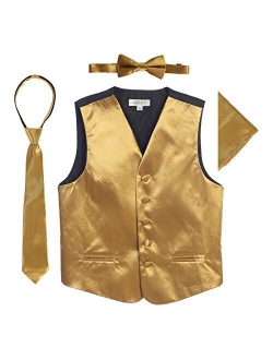 Boys 4pc Satin Formal Vest Set