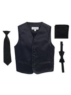 Boys 4pc Satin Formal Vest Set