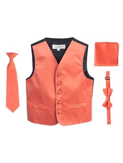 Boys 4pc Satin Formal Vest Set