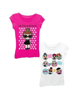 L.O.L. Surprise! Girls' 2 Pack T-Shirt Bundle