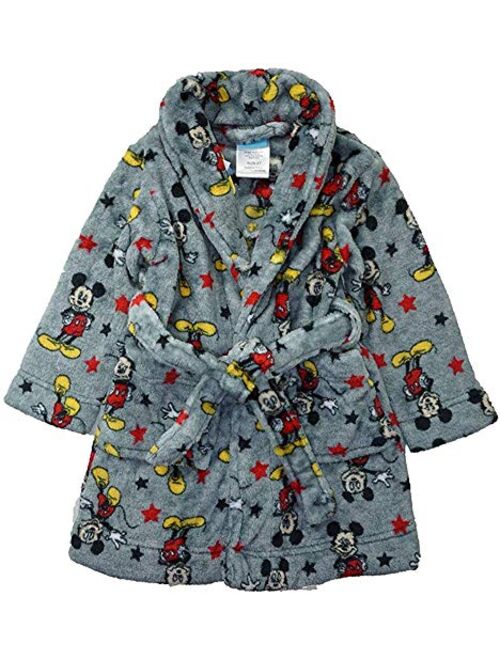 Disney Boys' Toddler Mickey Mouse Luxe Plush Robe