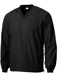 Men's Athletic V-Neck Raglan Wind Shirts in Youth, Regular and Tall Sizes XS-6XL