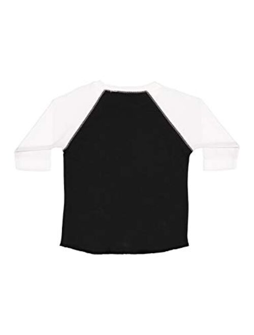 RABBIT SKINS Toddler Fine Jersey Raglan 3/4 Sleeve Baseball Tee