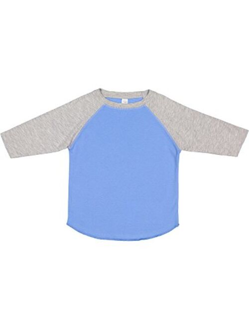 RABBIT SKINS Toddler Fine Jersey Raglan 3/4 Sleeve Baseball Tee