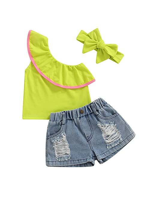 Toddler Baby Girl Sleeveless Tops Plaid Button Summer Shorts Set Clothes Outfits