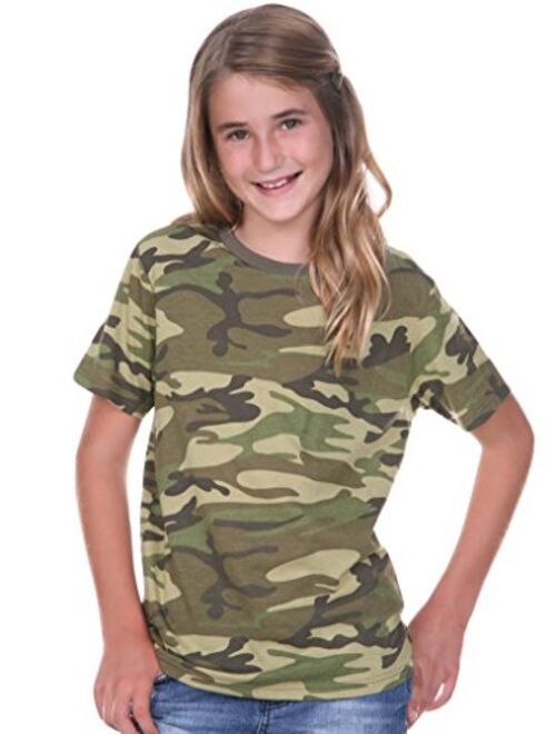 Kavio! Youth Camouflage Crew Neck Short Sleeve Tee