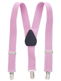Sportoli Kids and Baby Adjustable Elastic Solid Wedding Suspenders - 21 Colors