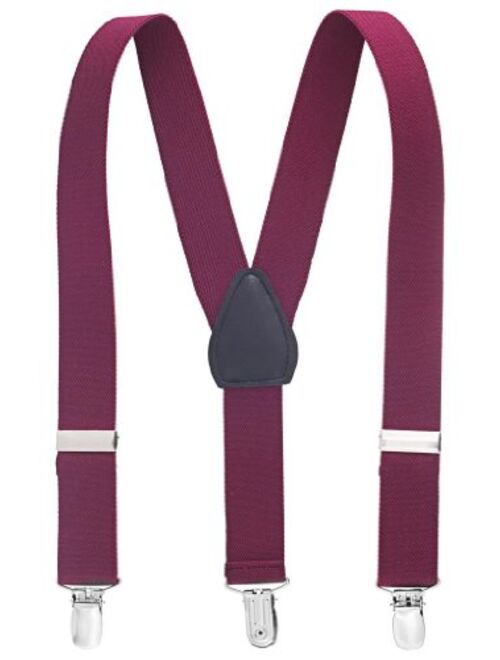 Sportoli Kids and Baby Adjustable Elastic Solid Wedding Suspenders - 21 Colors