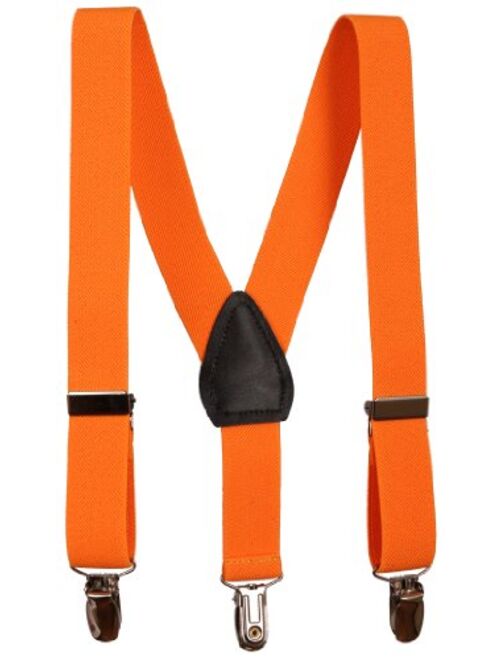 Sportoli Kids and Baby Adjustable Elastic Solid Wedding Suspenders - 21 Colors