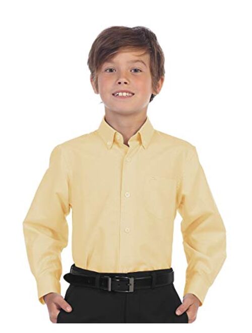 Gioberti Boy's Oxford Long Sleeve Dress Shirt