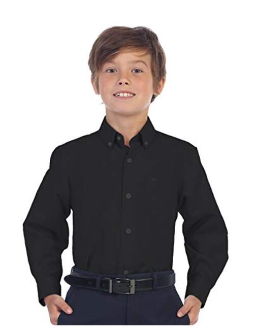 Gioberti Boy's Oxford Long Sleeve Dress Shirt