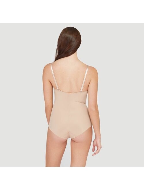 Assets by Spanx Women's Shaping Micro Low Back Cupped Bodysuit Shapewear