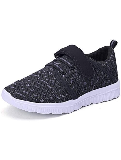 Abertina Kids Lightweight Breathable Running Sneakers Easy Walk Sport Casual Shoes for Boys Girls