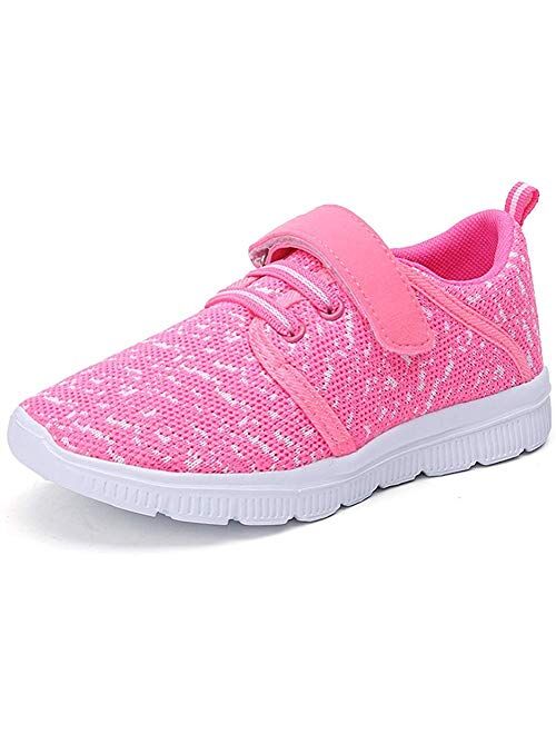 Abertina Kids Lightweight Breathable Running Sneakers Easy Walk Sport Casual Shoes for Boys Girls