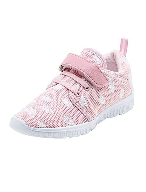 Abertina Kids Lightweight Breathable Running Sneakers Easy Walk Sport Casual Shoes for Boys Girls