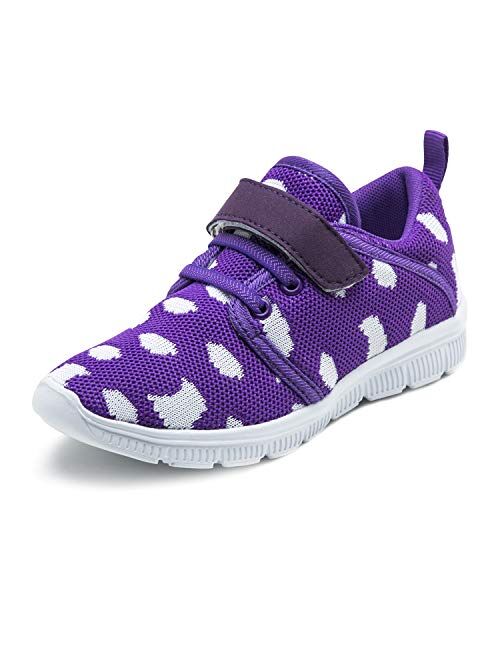 Abertina Kids Lightweight Breathable Running Sneakers Easy Walk Sport Casual Shoes for Boys Girls