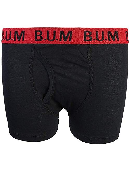 B.U.M. Equipment Boys 10 Pack Solid Boxer Briefs Underwear