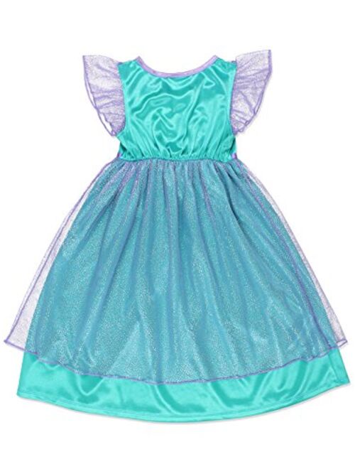 The Little Mermaid Ariel Girls Fantasy Gown Nightgown Pajamas (Toddler/Little Kid/Big Kid)