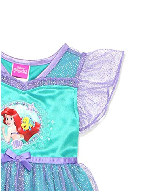 The Little Mermaid Ariel Girls Fantasy Gown Nightgown Pajamas (Toddler/Little Kid/Big Kid)