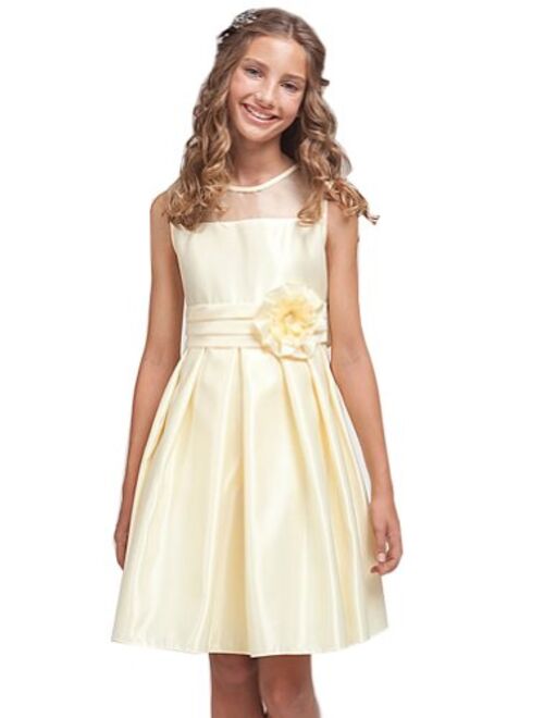 Kid Collection Girls Simply Satin Dress