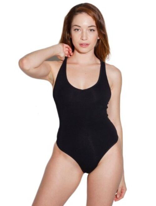 American Apparel Women's Cotton Spandex Sleeveless Tank Bodysuit