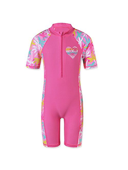 Buy Tfjh E Girls Swimsuit Upf 50 Uv One Piece Swimwear Little