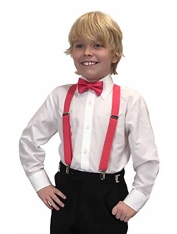 Spencer J's Boys X Back Suspenders & Bowtie Set Variety of Colors