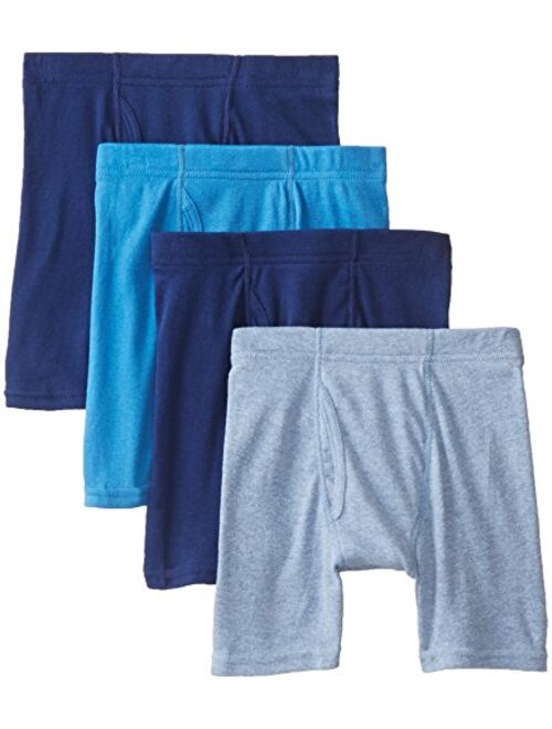 Hanes Boys' 4 Pack Ultimate Comfortsoft Black and Grey Dyed Boxer Brief