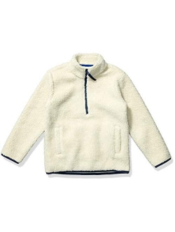 Boy's Polar Fleece Lined Sherpa Quarter-Zip Jacket