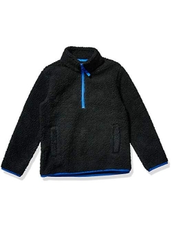 Boy's Polar Fleece Lined Sherpa Quarter-Zip Jacket